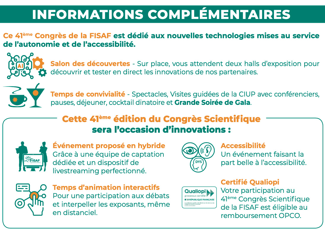 41ème Congrès Scientifique de la FISAF - 5, 6, 7 décembre - Paris