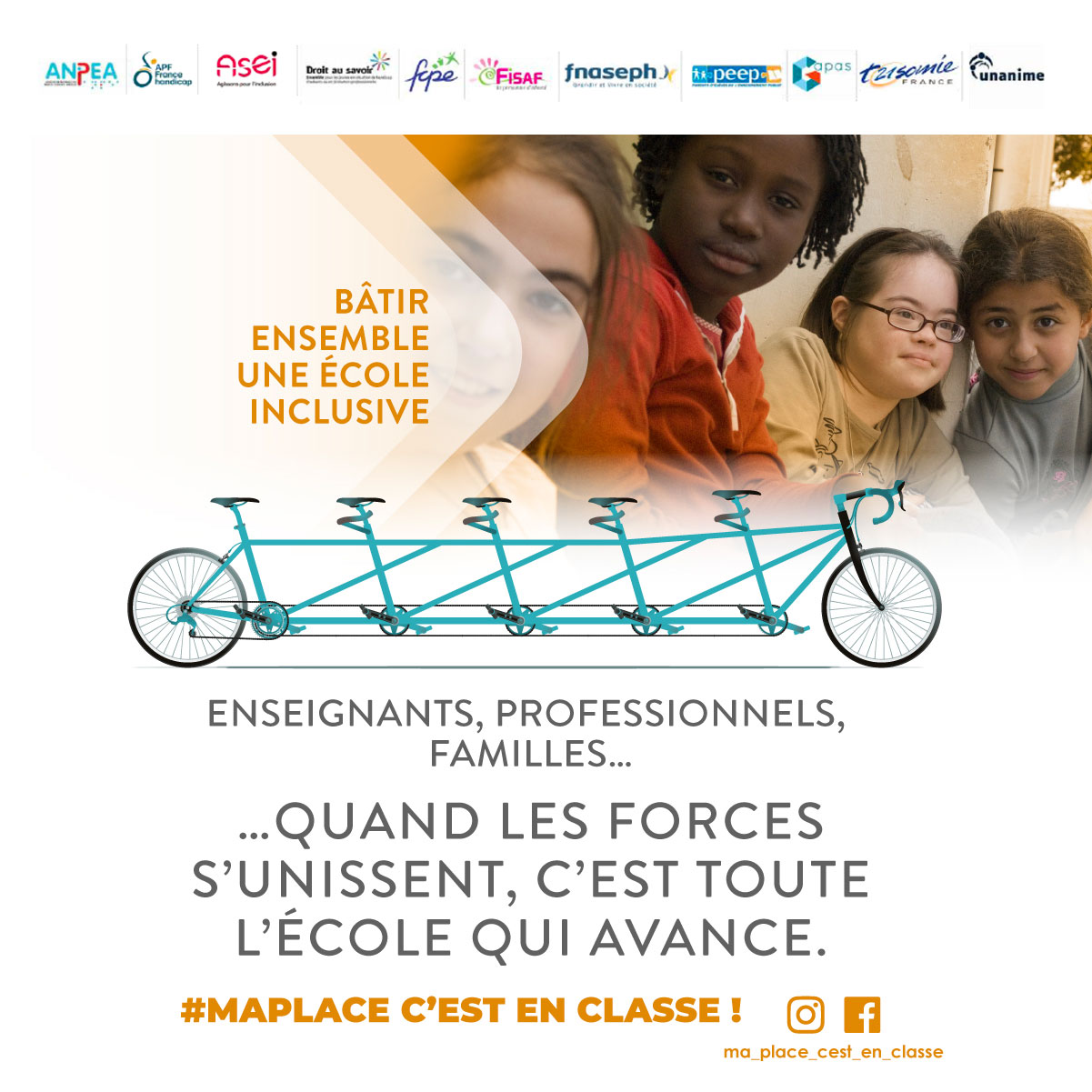 Ma place, c’est en classe ! Bâtissons ensemble une école inclusive