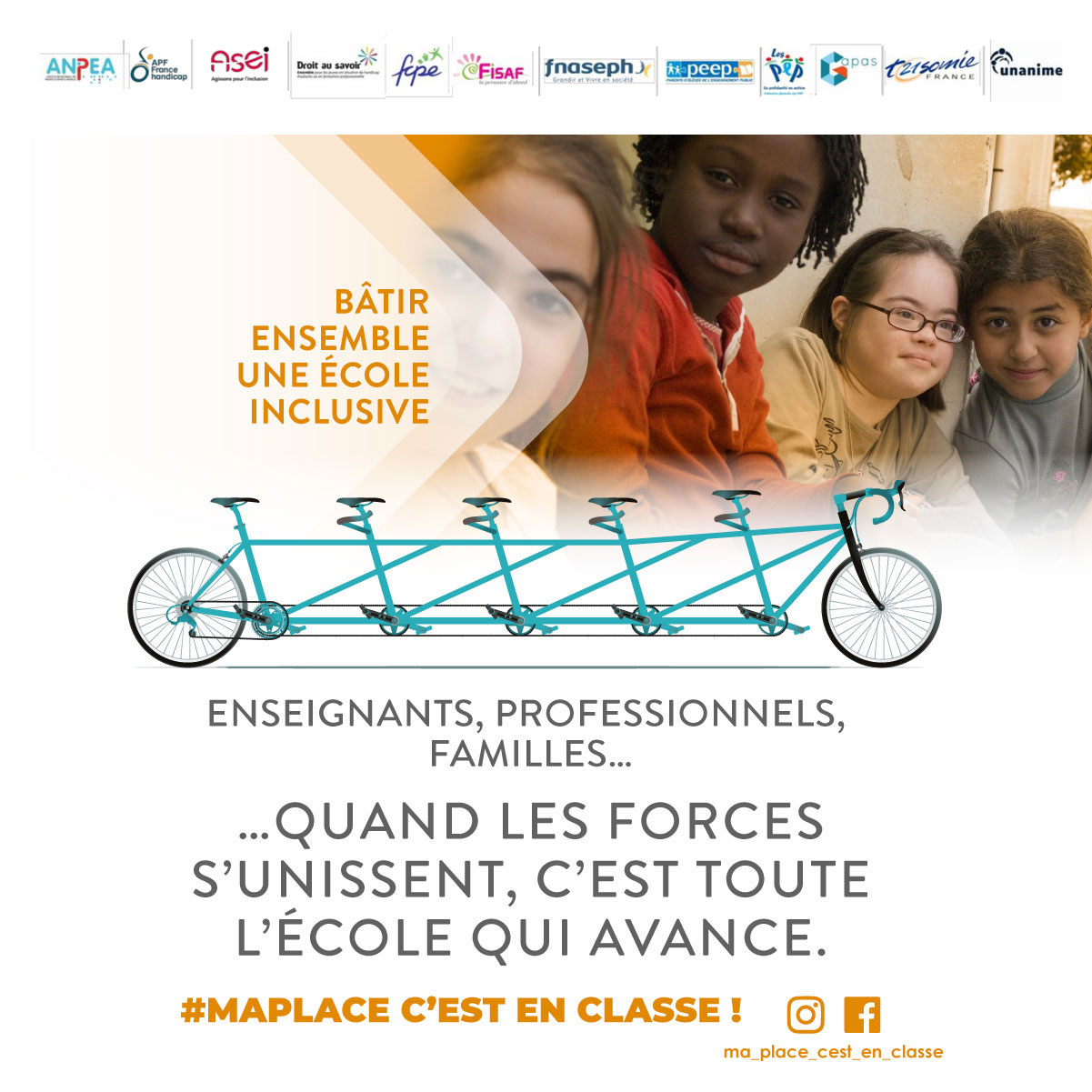 Ma place, c’est en classe ! Bâtissons ensemble une école inclusive