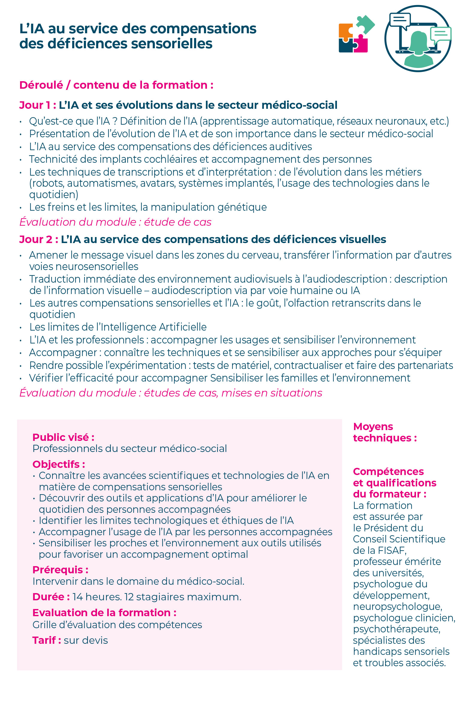 L’IA au service des compensations des déficiences sensorielles